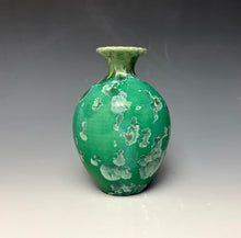 Load image into Gallery viewer, Emerald Green Crystalline Glazed Mini Vase 3