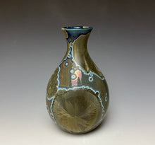 Load image into Gallery viewer, Antique Bronze Galaxy Crystalline Glazed Mini Vase 2