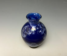 Load image into Gallery viewer, Winter Sky Blue Crystalline Glazed Mini Vase #2