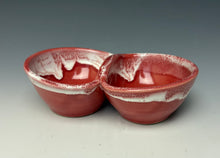 Load image into Gallery viewer, Double Dip Dish- Bright Red