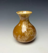 Load image into Gallery viewer, Iced Caramel Crystalline Glazed Mini Vase #2