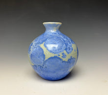 Load image into Gallery viewer, Powder Blue Crystalline Glazed Mini Vase 2