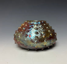 Load image into Gallery viewer, Rainbow Copper Raku Urchin AirPlant Vase #4