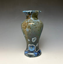 Load image into Gallery viewer, Cobalt Galaxy Crystalline Glazed Vase 11