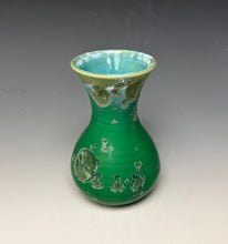 Load image into Gallery viewer, Emerald Green Crystalline Glazed Mini Vase 3