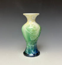 Load image into Gallery viewer, Crystalline Mini Vase in Ivory, Green and Blue