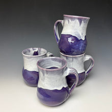 Load image into Gallery viewer, Purple and White Swirly Mug