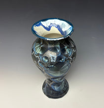Load image into Gallery viewer, Cobalt Galaxy Crystalline Glazed Vase 5