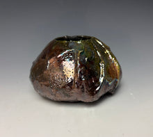 Load image into Gallery viewer, Rainbow Copper Raku AirPlant Vase #2