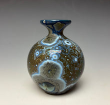 Load image into Gallery viewer, Cobalt Galaxy Crystalline Glazed Mini Vase 5