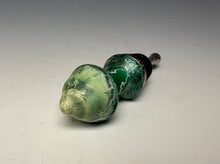 Load image into Gallery viewer, Crystalline Glazed Bottle Stopper- Emerald Green #2