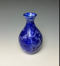 Load image into Gallery viewer, Royal Blue Crystalline Glazed Mini Vase 2