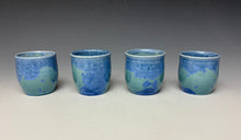 Load image into Gallery viewer, Light Teal Crystalline Sake Cup