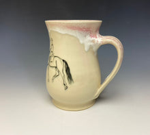 Load image into Gallery viewer, Dressage Horse & Rider Mug - Alpine Rose