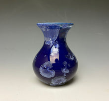 Load image into Gallery viewer, Winter Sky Blue Crystalline Glazed Mini Vase #3
