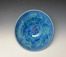 Load image into Gallery viewer, Teal Crystalline Glazed Bowl
