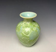 Load image into Gallery viewer, Crystalline Glazed Mini Vase - Mint Green