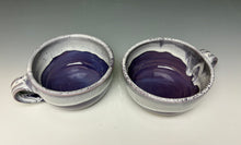 Load image into Gallery viewer, Purple and White Soup Mug