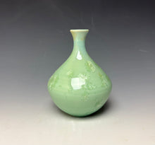 Load image into Gallery viewer, Crystalline Glazed Mini Vase - Mint Green 5
