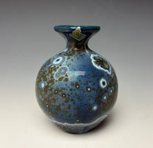 Load image into Gallery viewer, Cobalt Galaxy Crystalline Glazed Mini Vase 5