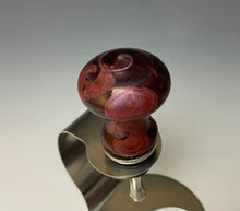 Load image into Gallery viewer, Crystalline Glazed Bottle Stopper- Ruby #2