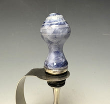 Load image into Gallery viewer, Crystalline Glazed Bottle Stopper- Periwinkle #2