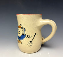 Load image into Gallery viewer, Farmer Pig Mug- Red