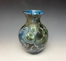 Load image into Gallery viewer, Cobalt Galaxy Crystalline Glazed Vase 5