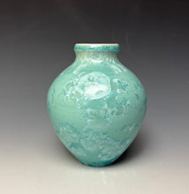 Load image into Gallery viewer, Light Green Crystalline Glazed Mini Vase #6