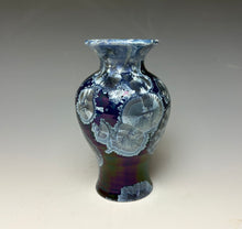 Load image into Gallery viewer, Winter Sky Blue Crystalline Glazed Mini Vase #2