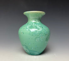 Load image into Gallery viewer, Light Green Crystalline Glazed Mini Vase #2