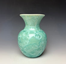 Load image into Gallery viewer, Light Green Crystalline Glazed Vase #1