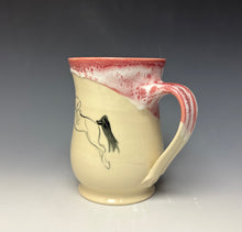 Load image into Gallery viewer, Jumping Horse & Rider Mug- Bright Red
