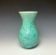 Load image into Gallery viewer, Light Green Crystalline Glazed Vase #2