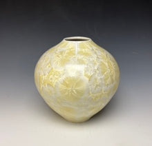 Load image into Gallery viewer, Crystalline Vase in Ivory