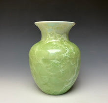 Load image into Gallery viewer, Crystalline Glazed Vase - Mint Green