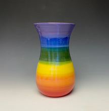 Load image into Gallery viewer, Rainbow Curvy Vase - Purple Top