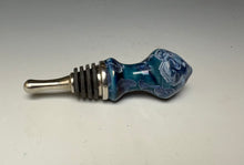 Load image into Gallery viewer, Crystalline Glazed Bottle Stopper- Atlantic Storm Blue