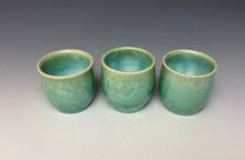 Load image into Gallery viewer, Light Green Crystalline Sake Cup