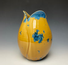 Load image into Gallery viewer, Tulip Vase- Blue and Orange #15
