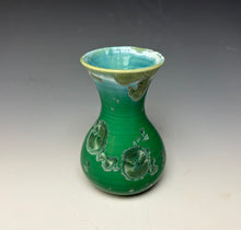 Load image into Gallery viewer, Emerald Green Crystalline Glazed Mini Vase 3