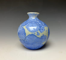 Load image into Gallery viewer, Powder Blue Crystalline Glazed Mini Vase 2