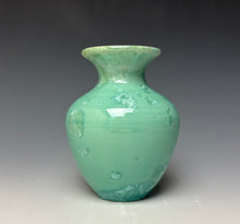 Load image into Gallery viewer, Light Green Crystalline Glazed Mini Vase #2