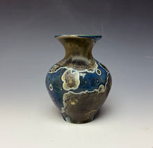 Load image into Gallery viewer, Cobalt Galaxy Crystalline Glazed Mini Vase 5