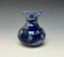 Load image into Gallery viewer, Winter Sky Blue Crystalline Glazed Mini Vase 7