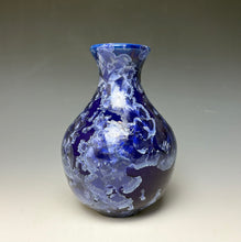 Load image into Gallery viewer, Winter Sky Blue Crystalline Glazed Vase 3