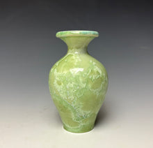 Load image into Gallery viewer, Crystalline Glazed Mini Vase - Mint Green 5