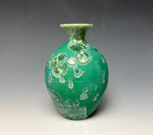 Load image into Gallery viewer, Emerald Green Crystalline Glazed Mini Vase 3