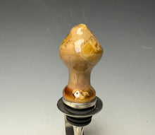 Load image into Gallery viewer, Crystalline Glazed Bottle Stopper- Iced Caramel 2