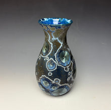 Load image into Gallery viewer, Cobalt Galaxy Crystalline Glazed Vase 4